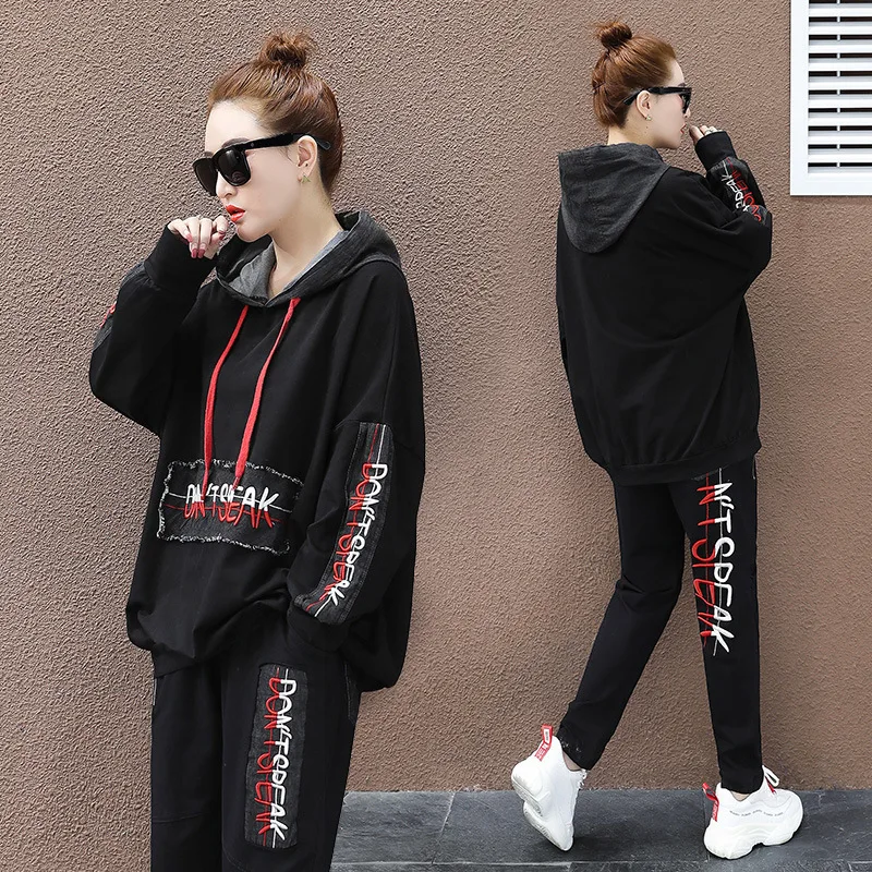 Женский Повседневный костюм-двойка Max LuLu свободный костюм в Корейском стиле с