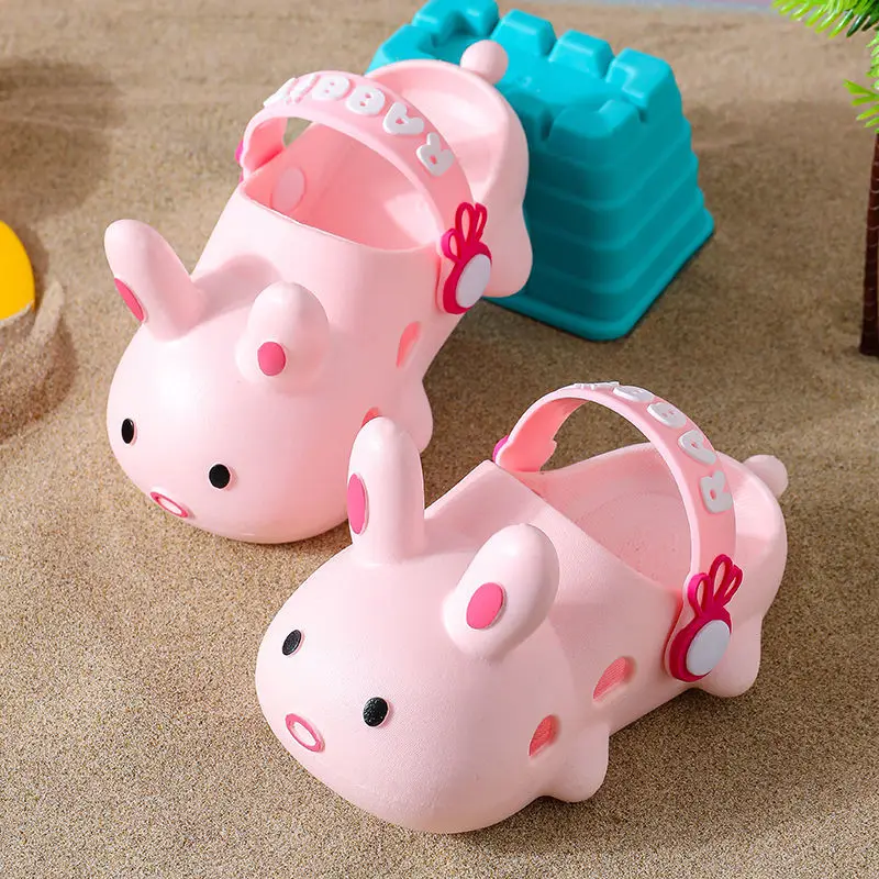 Белые детские садовые пляжные тапки для малышей мальчиков и девочек сланцы