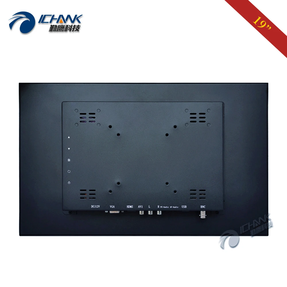 Широкоформатный HDMI VGA USB экран 1440x900 16:10 19 " металлический корпус настенный