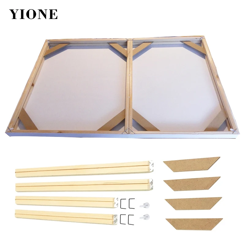 

Natural Pine Wooden Painting Frame Custom Photo Frame DIY Large Size Wood Frame for Picture Poster Wall Canvas Painting Cadre