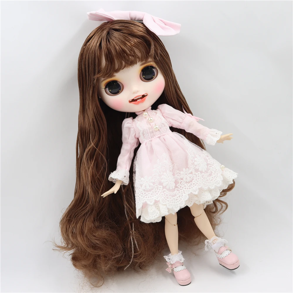 Blyth doll icy licca боди кружевное платье с бантом розовый зеленый костюм принцессы