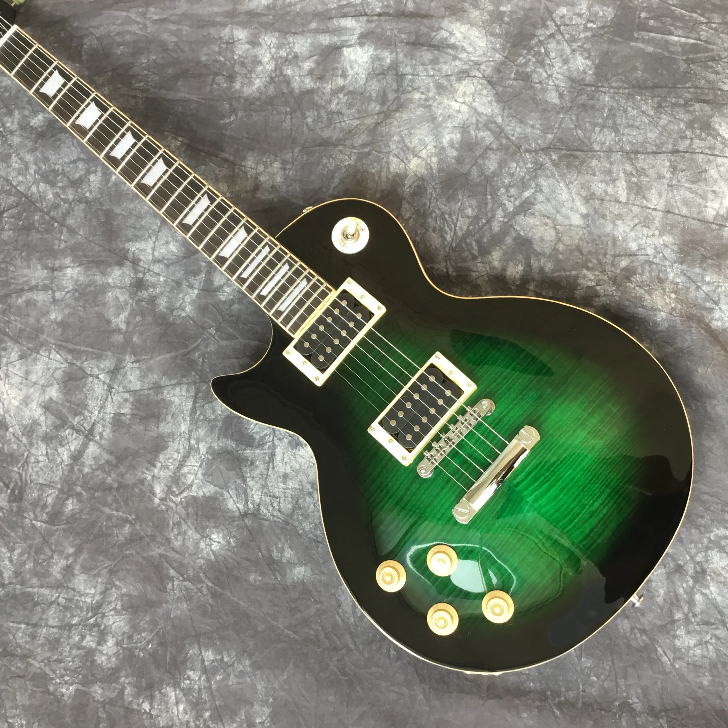 

Free Shipping Factory Custom Shop New High Quality Green Custom Left Electric Guitar