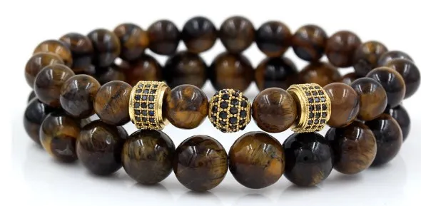 8 мм 2 шт./лот utu4 Золото Серебро Медь Циркон кубический цирконий Эластичный