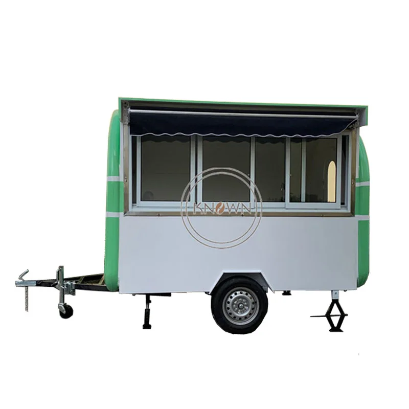 

KN-280H mobile street/ food /hot dog /ice cream/bin carts/trailer with free shipping by sea and awning can be customized