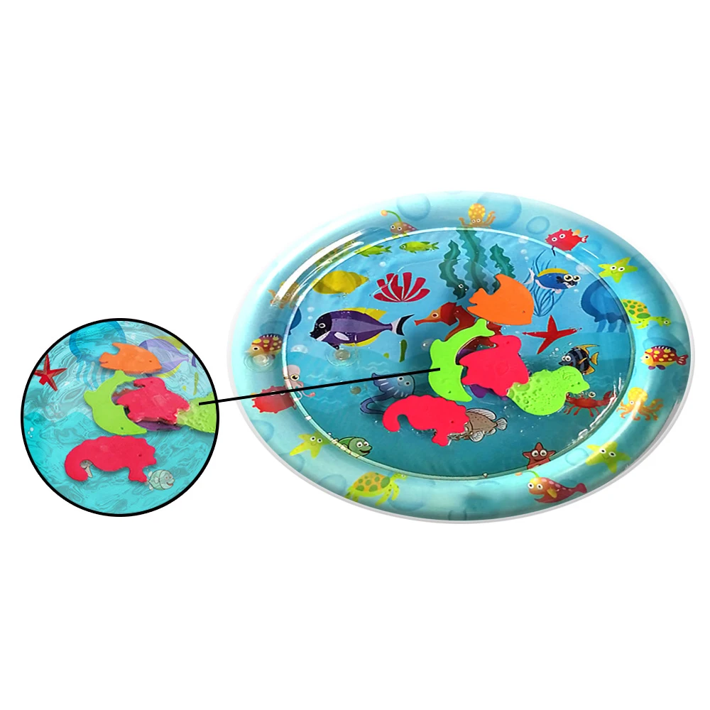 

Baby Kids Water Play Mat Inflatable Circle Thicken PVC Infant Gym Playmat Toys for Children Summer Swimming Beach Pool Cool Toys