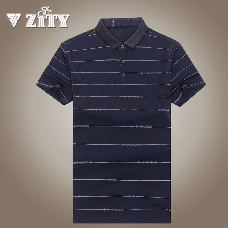 

Рубашка-поло мужская приталенная, короткий рукав, лацканы, полосатая сорочка-поло, модная повседневная Уличная одежда, лето