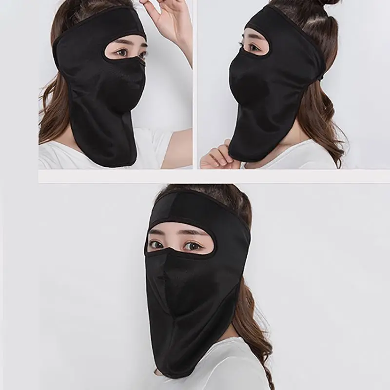 Full Face Mask UV Protection Sun Shade Breathable Masks Ice silk Neck Protector Cycling Hiking Climbing Sports Accessories