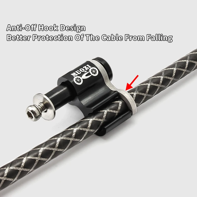 MUQZI 5PCS Bike Cable Housing Guide Brake Shifter Line Adapter Hydraulic Brake Hose Buckle MTB Frame Cable Conversion Clamp