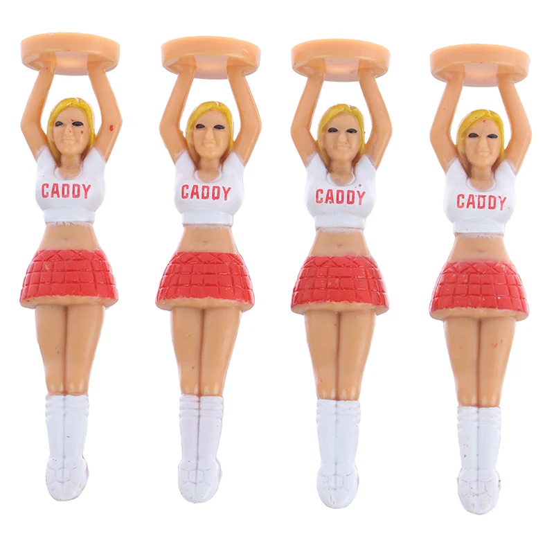 4 шт. открытый девушка Гольф Тройники пластиковый держатель принадлежностей дляч