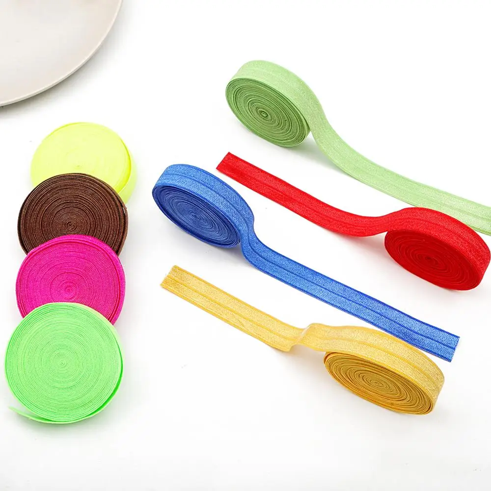 5 ярдов однотонные дешевые блестящие складывающиеся эластичные детские галстуки