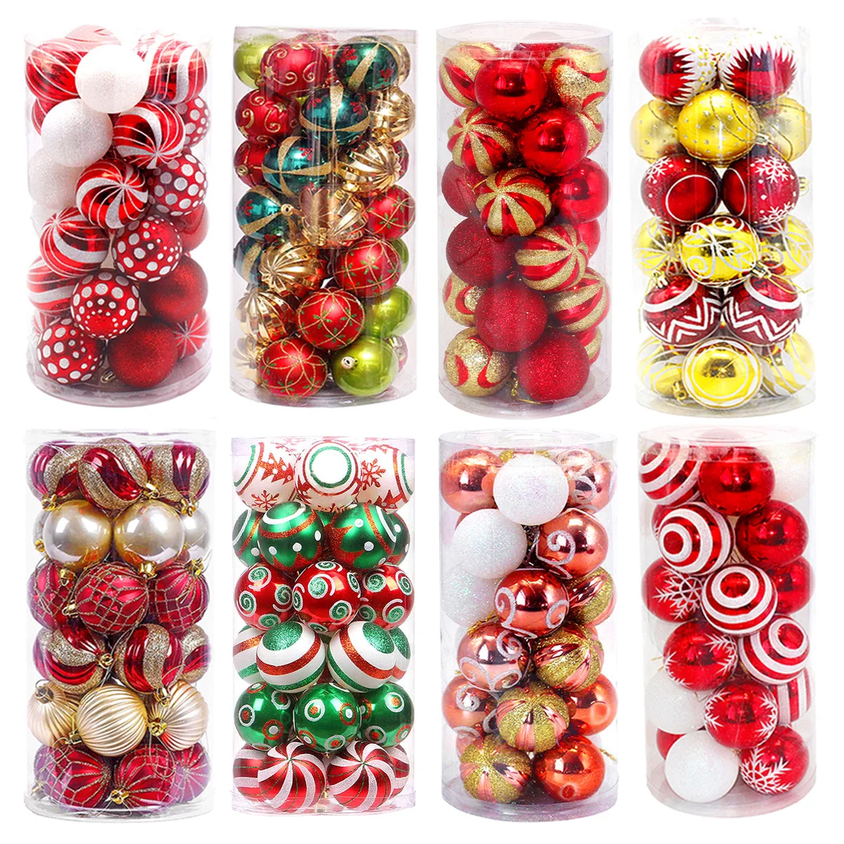 

Набор рождественских шаров 24/30 шт., 6 см, Рождественское украшение, украшение для рождественской елки, шар, рождественская подвеска, подвеска...