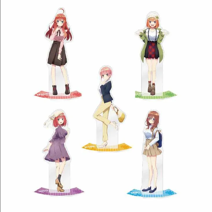 

Фигурка аниме Ichika Nino Miku Yotsuba Itsuki, акриловая подставка, модели прекрасных хинтуплитов, аниме, украшения на периферию, игрушки