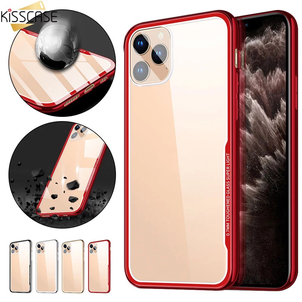 Защитный чехол KISSCASE из закаленного стекла для Samsung S10 S10E Plus S9 с покрытием