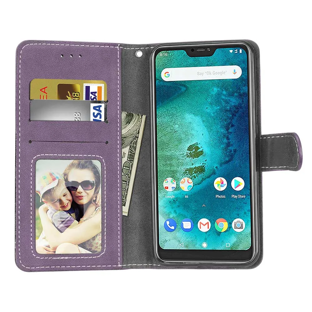 Модный матовый 3 держатель для карт кошелек из искусственной кожи Флип Магнитный