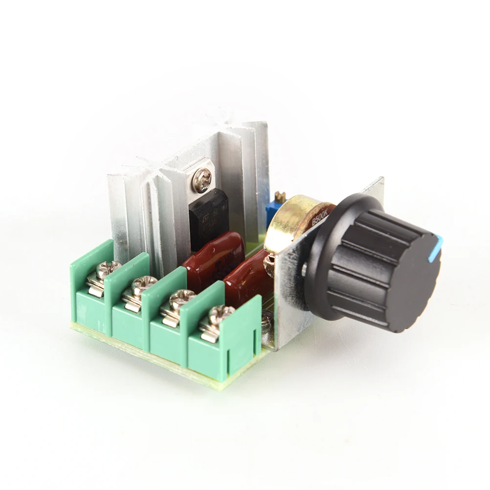 1 шт. регулируемый 50-220 В 25 А контроллер скорости двигателя ШИМ 2000 Вт контроллер скорости двигателя переменного тока регулятор напряжения