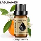 Апельсиновое масло Lagunamoon, 10 мл, растительное масло с ароматом персика, японская Магнолия, сандаловое дерево, черная орхидея, лимон и лайм