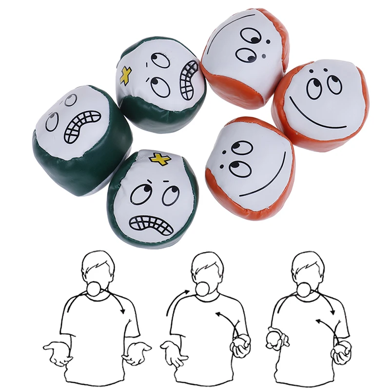 Bolas de malabares cl&aacute;sicas para ni&ntilde;os, juego de bolas de malabares para principiantes, juguetes interactivos para ni&ntilde;os, 3 uds., 2019-1