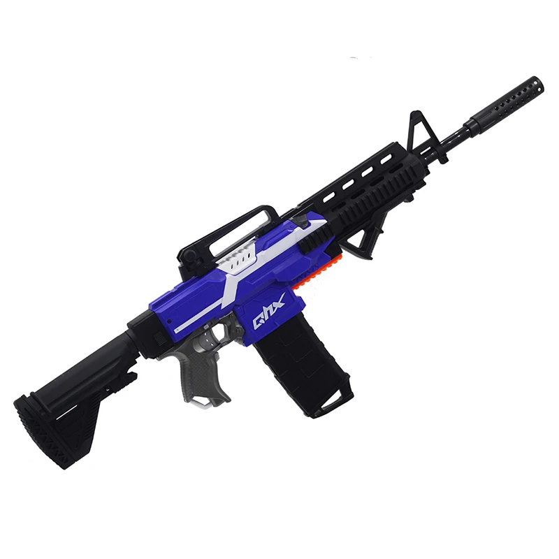 Новый M416 электрический пистолет с мягкими пулями многорежимный Дротика бластер