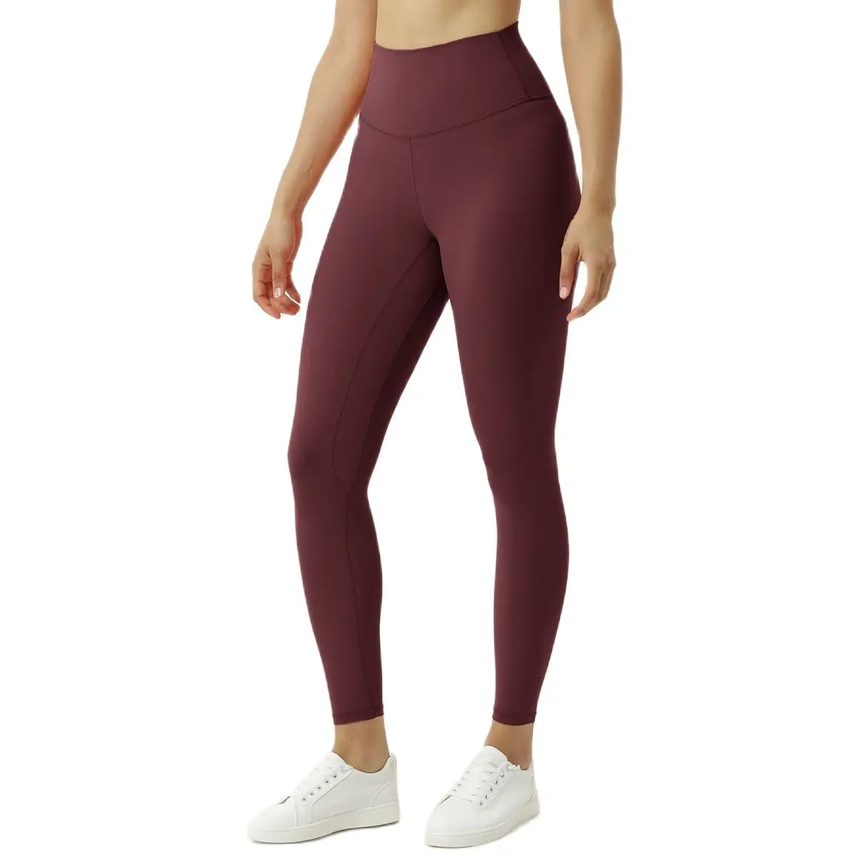 

Women's Double-sided Brushed Yoga Pants Skin-friendly Nude Yoga Nine-point Pants High-waist Buttocks Yoga Pants