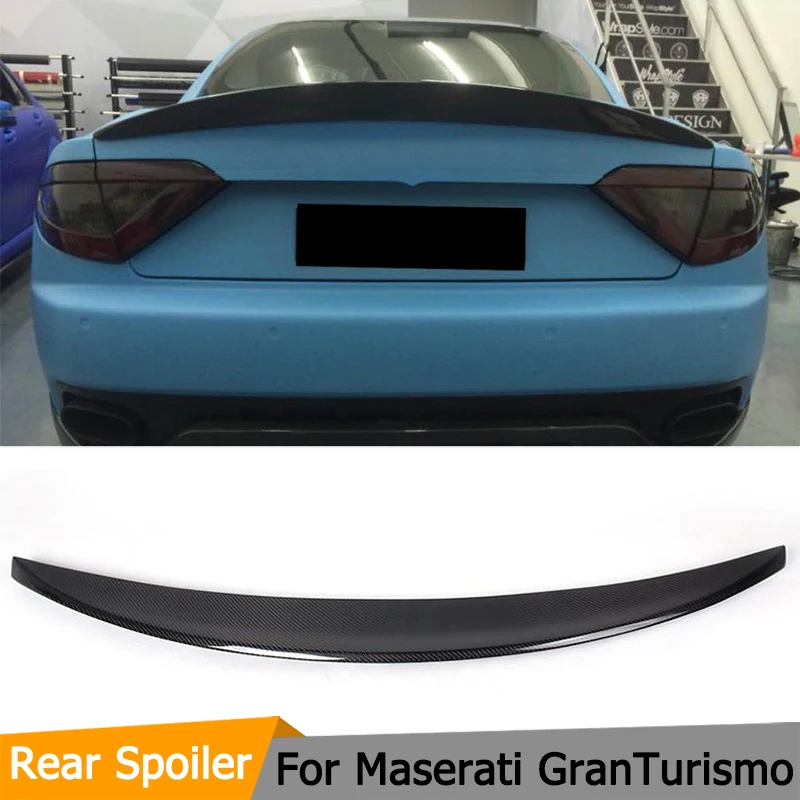 Задний спойлер из углеродного волокна для Maserati granestudio GT Coupe 2-дверный 2012 - 2014 черный