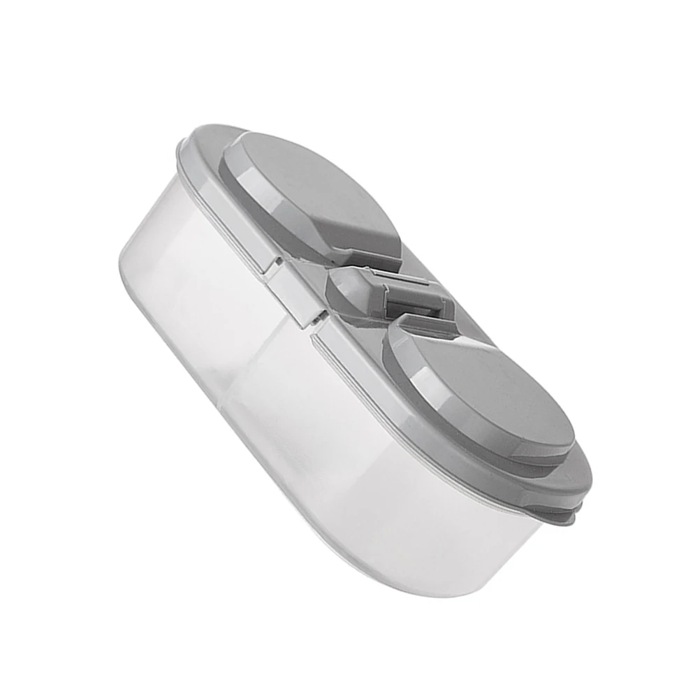 Пластиковая коробка для хранения еды двойная сетка откидная крышка