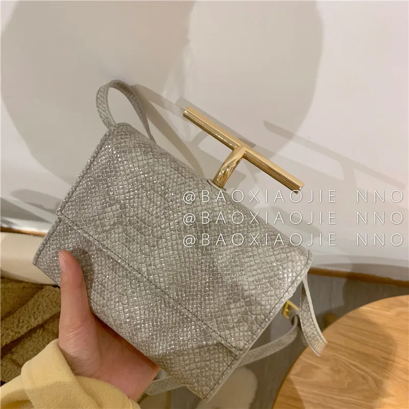 Змеиная квадратная сумка на плечо спа из искусственной кожи Модные женские сумки