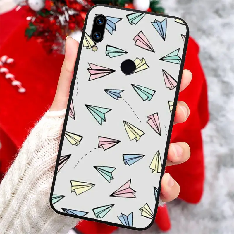 

Aircraft Airplane fly travel cloud Phone Case For Xiaomi Redmi note 7 8 9 t k30 max3 9 s 10 pro lite