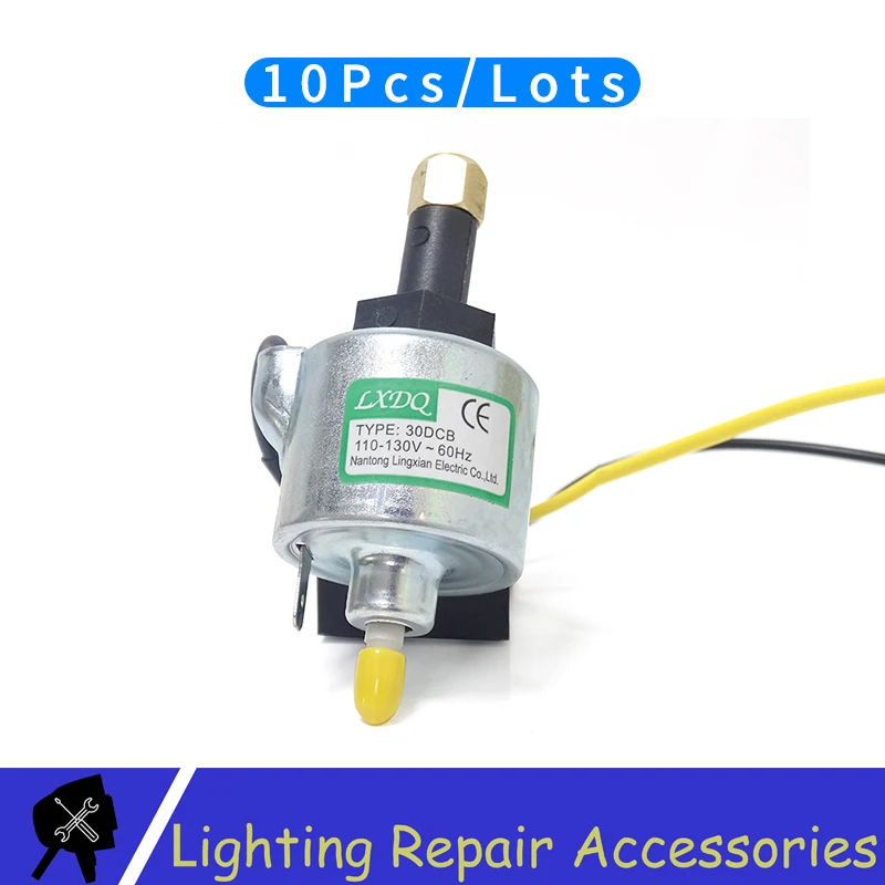 

10 шт./лот 400 Вт 600 Вт 900 Вт аксессуары для противотуманной машины 30DCB 18 Вт прямой масляный насос присоска стержень насосный электромагнитный н...