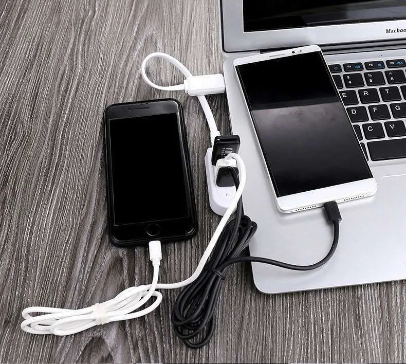 

3 port USB Multi-function 3A Charger Converter Extension Line Multi-port Hub Multi-port HUB Hub mini usb Mini-USB