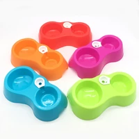 dog drinker double bowl multi color dual use pluggable water bottle pet dog food dog food bowl cat and dog bowl