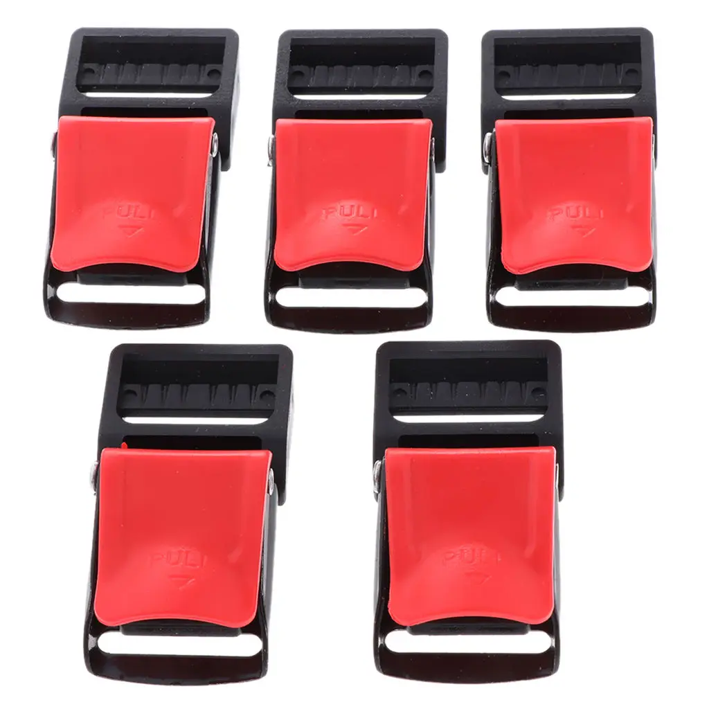 

5 PCS Motorcycle Helmet Speed Clip Chin Strap Buckle Quick Release