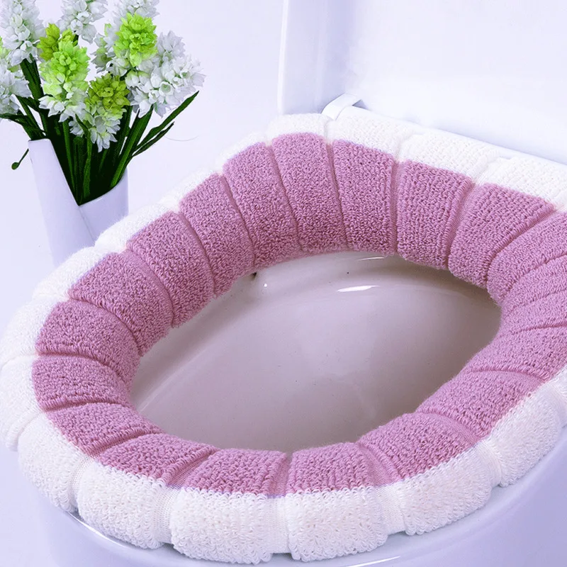 toilet seat cover Bathroom Toilet Seat Closes tool Washable Soft Warmer Mat Cover Pad Cushion bathroom accessories | Дом и сад