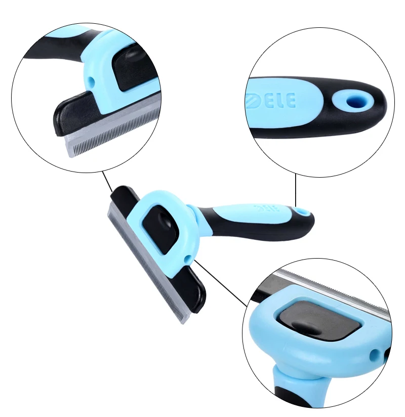 Съемная Расческа для домашних животных расческа удаления волос кошек машинка