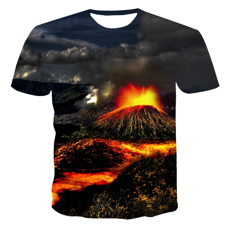 

Summer Men's 3DT Shirt Animal Anime Pattern Large Size 6XL Casual Clothing Loose Short Sleeve Top O-Neck Clothing (Customizable