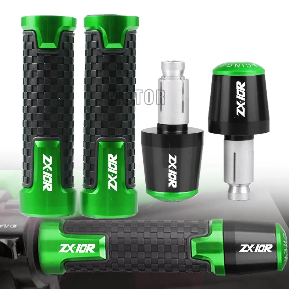 Алюминиевые наконечники руля мотоцикла CNC 7/8 дюйма 22 мм для KAWASAKI ZX10R 2004 2005 ZX 10R 10 R