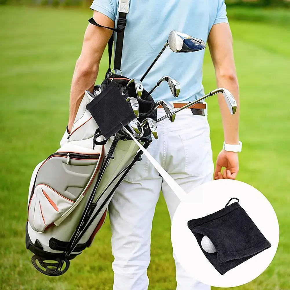 

1pcs Golf Cleaning Kit Fine Workmanship Cotton Towel Golf Cleaner Portable Tool Kit Cleaning Accessories D6i7