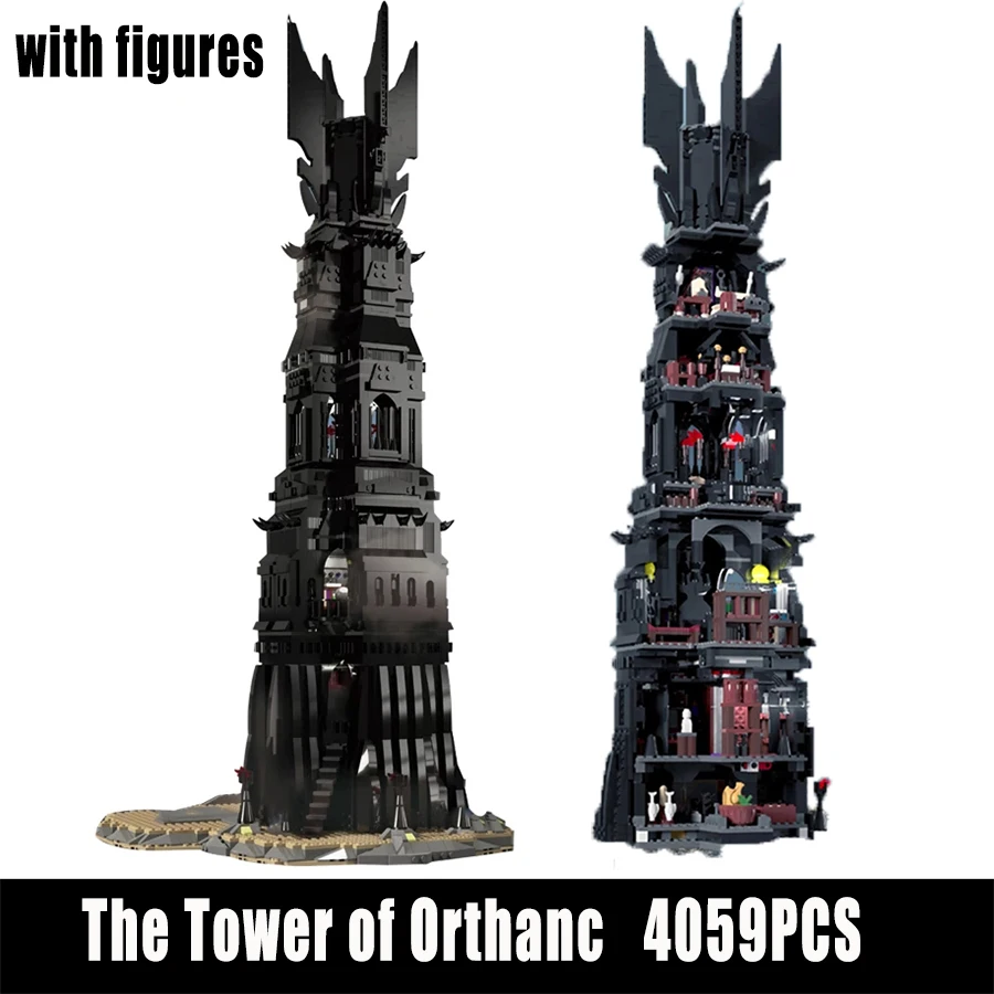 

Семейная серия с изображением ортопедической башни, набор кирпичей, совместимых с 10237 строительными блоками, игрушки для детей, рождественс...