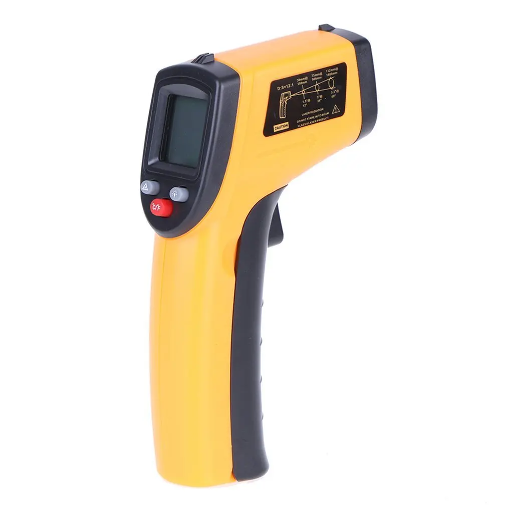 

Handheld Non-Contact Ir Infrared Thermometer Digital Lcd Laser Industrial Object Thermometer Surface Temperature Measure Meter