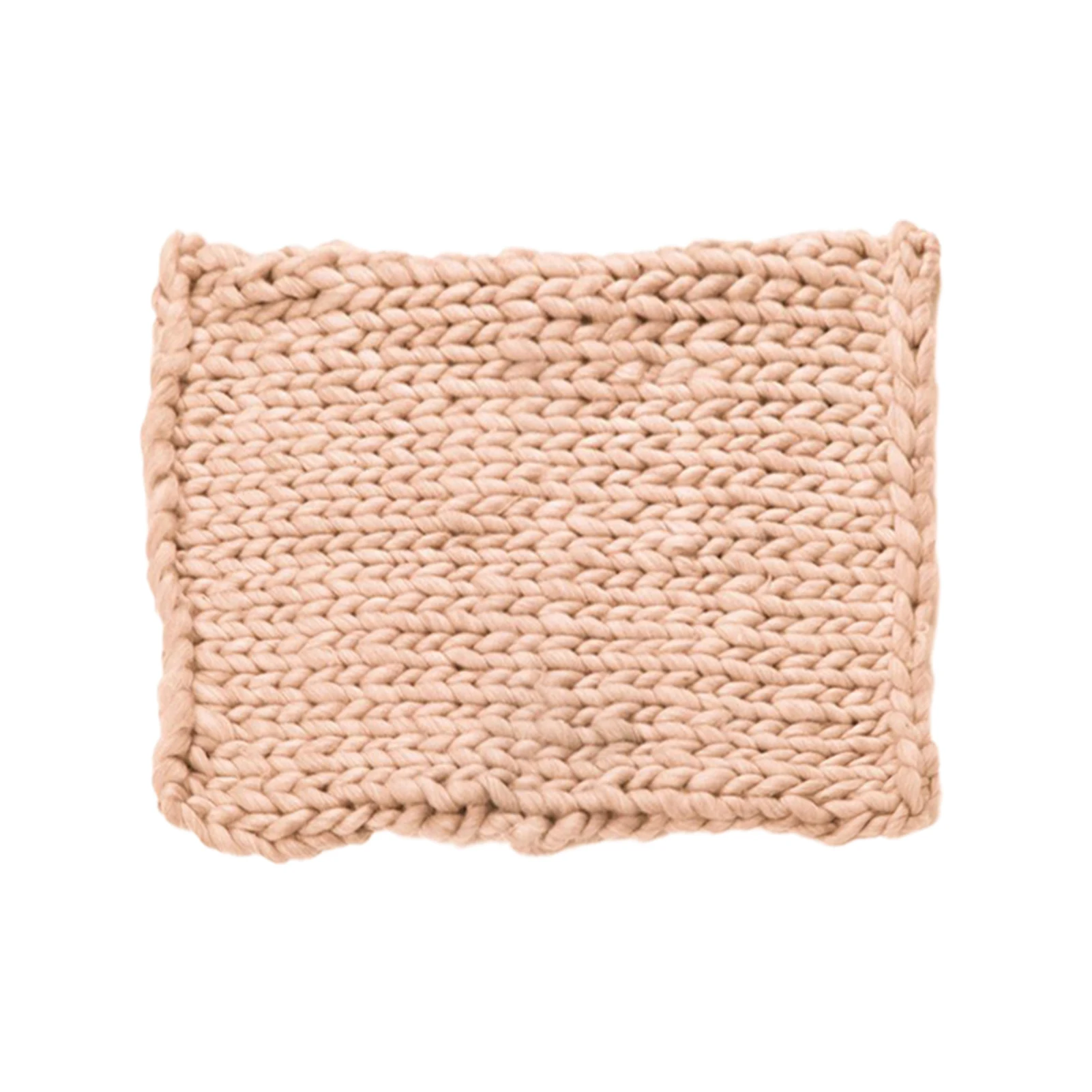 

Props Woven Blanket Basket Filler Infant Carpet Newborn Photography Coarse Knit Photo Background Stretchy Baby Wrap Comfortable