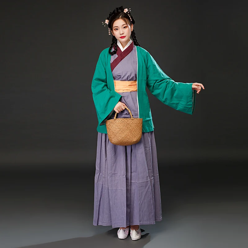 Женский костюм для косплея hanfu Древний китайский горничной занятий боевыми