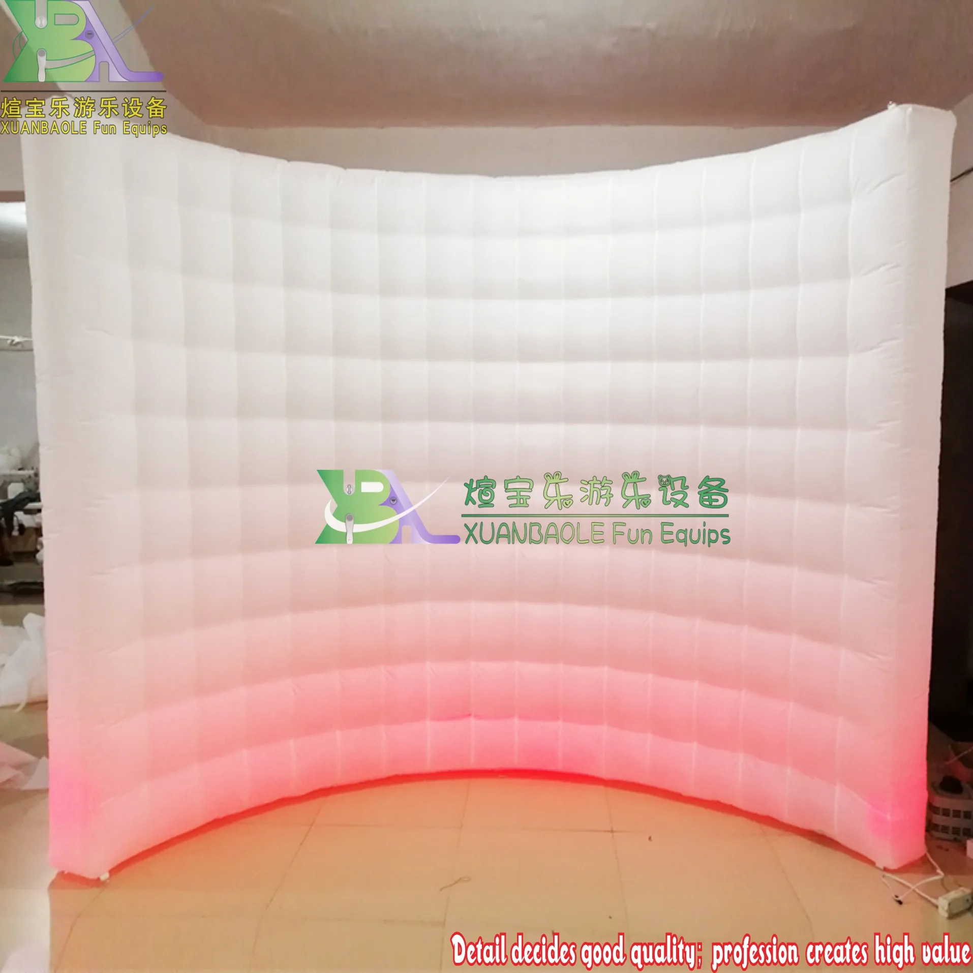 Дешевая светодиодная надувная настенная фотобудка для продажи | Надувные