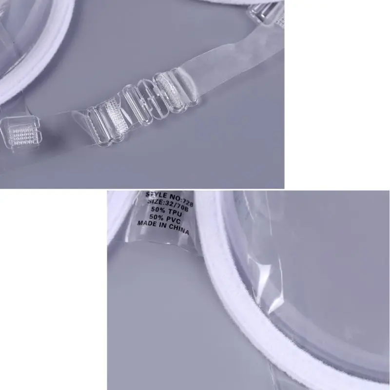 2017 прозрачный бюстгальтер пуш ап на бретелях невидимые бюстгальтеры женские