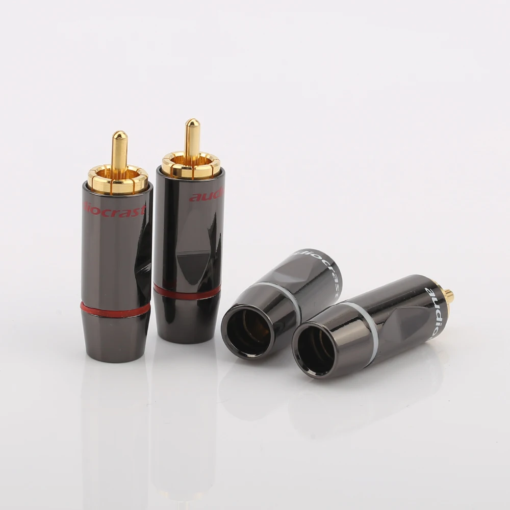 Высококачественные Позолоченные RCA-коннекторы R003 24k 4 шт. позолоченные