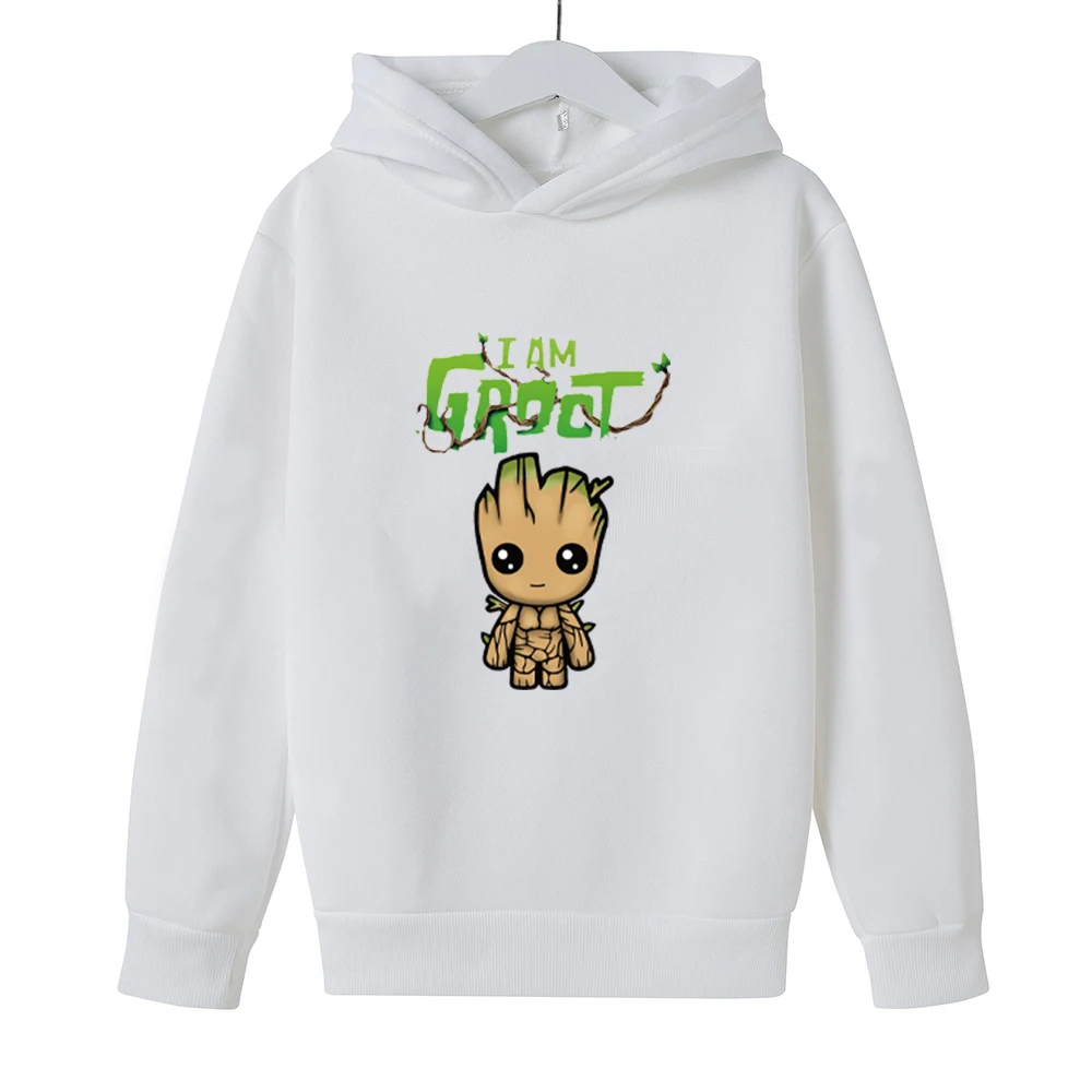 

2021New Printed Boys hoodie for girls Kids long sleeve Grooter Sweatshirt Kids Fashion Pullover Long Sleeve Sportswear Coat Tees