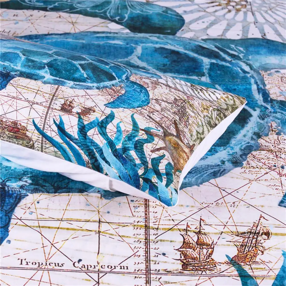 Морской залив черепаха постельные принадлежности пододеяльник морские животные