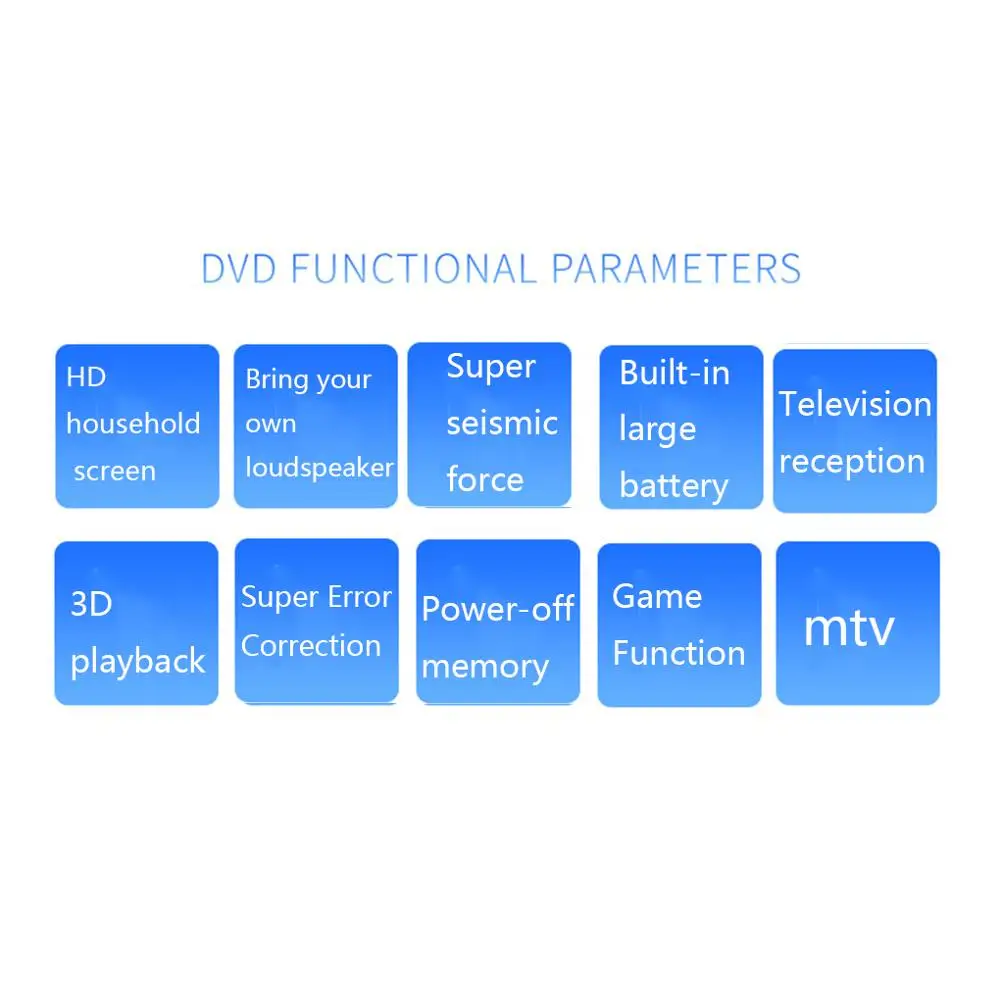 Портативный DVD-плеер 13 9 дюйма поворотный USB портативный ТВ-проигрыватель с