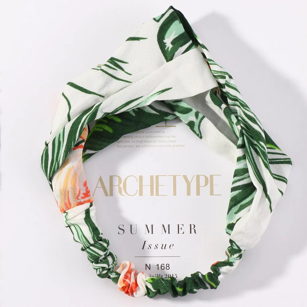 

Colorful elastic hair band Wrap Plaid Knot Headband Hair band for Women bandana Girls Striped Headwear Gift hair band headband