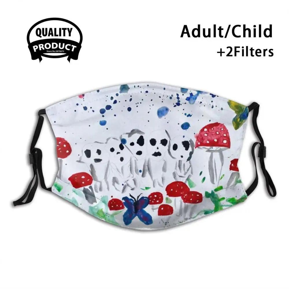 

Модные маски для рта Kodomas, маска для лица для взрослых и детей, маска для лица Kodama ghiали, принцесса Mononoke, принцесса, гриб