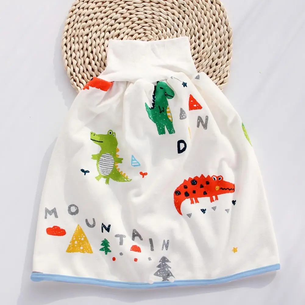 Falda para pa&ntilde;ales de entrenamiento para beb&eacute;, algod&oacute;n puro, cintura alta, antifugas, impermeable, transpirable, falda para micci&oacute;n de pa&ntilde;ales de tela para beb&eacute; para Comf-0
