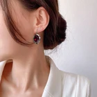 2021 новые длинные серьги из розового золота 585 пробы в форме капли воды с цирконом корейские женские модные ювелирные изделия